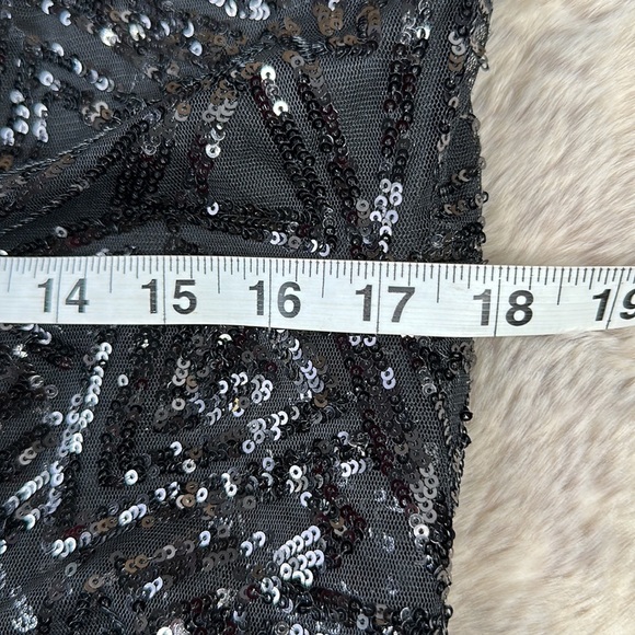 City Chic Black Glitter Dress - Picture 8 of 14